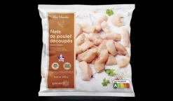Filets de poulet découpés, origine France