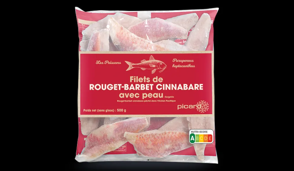 Filets de rouget-barbet cinnabare, avec peau