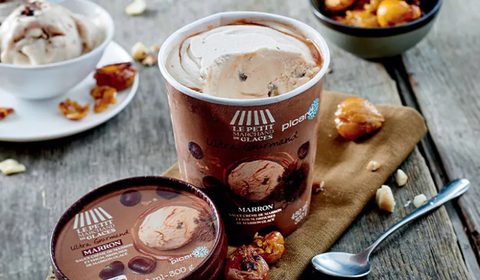 Glace marron