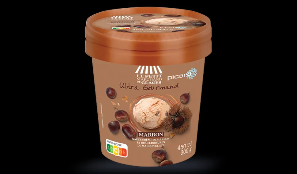 Glace marron
