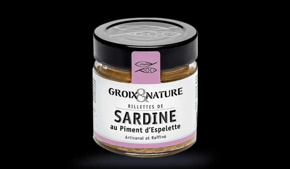 Groix et Nature Rillettes de Sardine au Piment d'Espelette