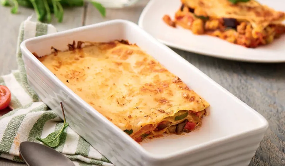 Lasagnes aux légumes grillés et à la mozzarella