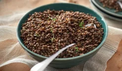 Lentilles vertes, cuites