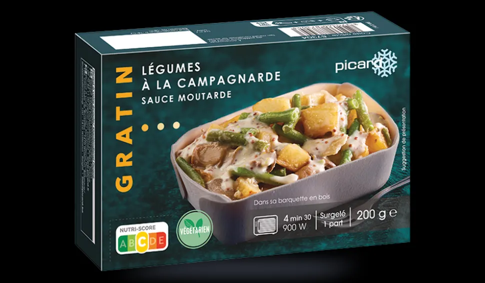 Légumes à la campagnarde, sauce moutarde