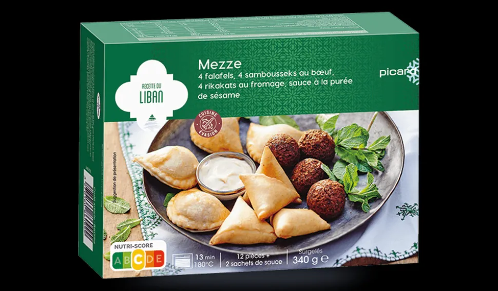 Mezze, assortiment de 12 pièces
