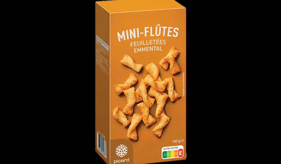 Mini-flûtes feuilletées emmental