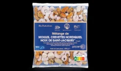 Mélange de moules, crevettes nordiques, Saint-Jacques MSC*