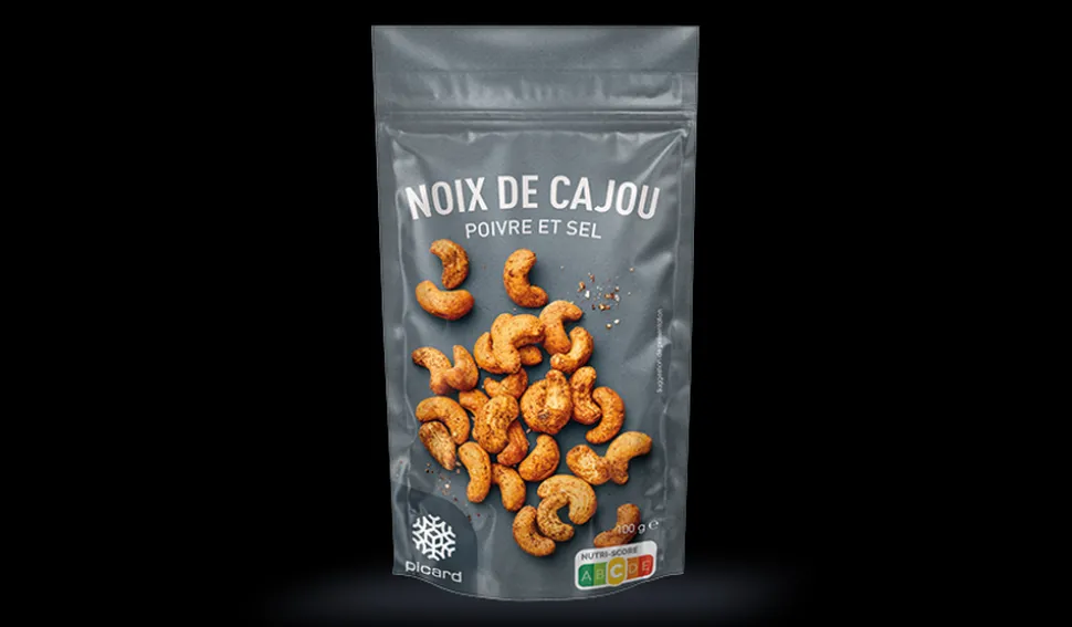 Noix de cajou, poivre et sel