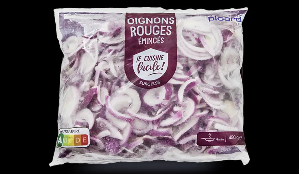Oignons rouges émincés