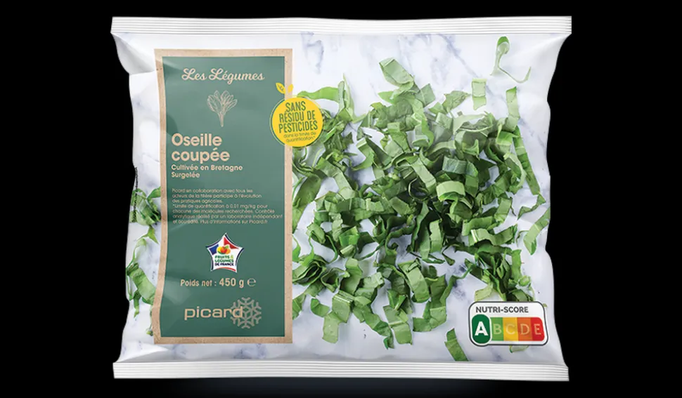Oseille coupée sans résidu de pesticides