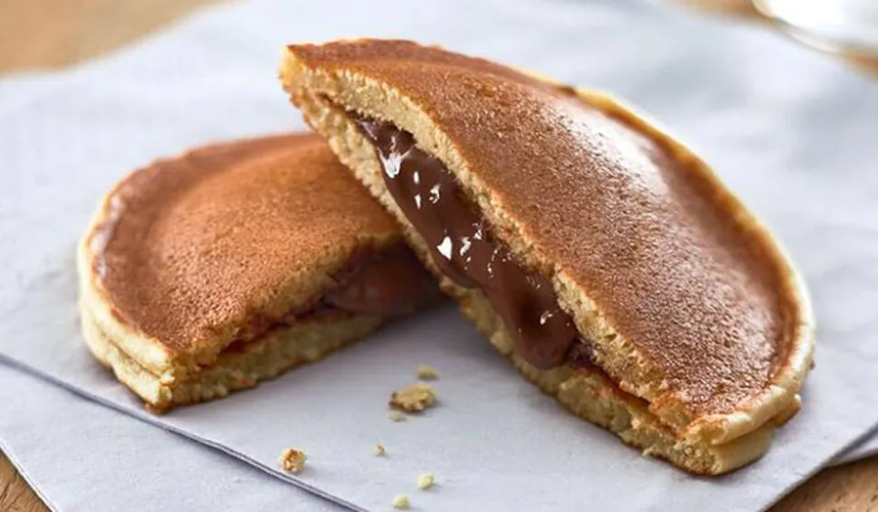 Pancake coeur chocolat noisette