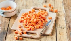 Patate douce en morceaux sans résidu de pesticides