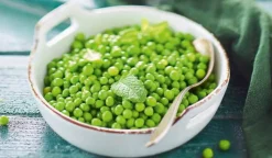 Petits pois doux sans résidu de pesticides