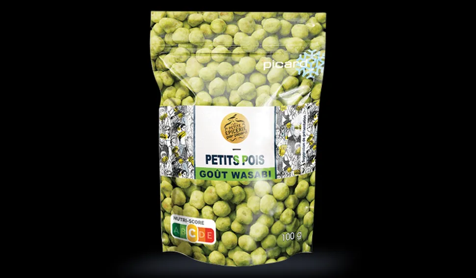 Petits pois goût wasabi