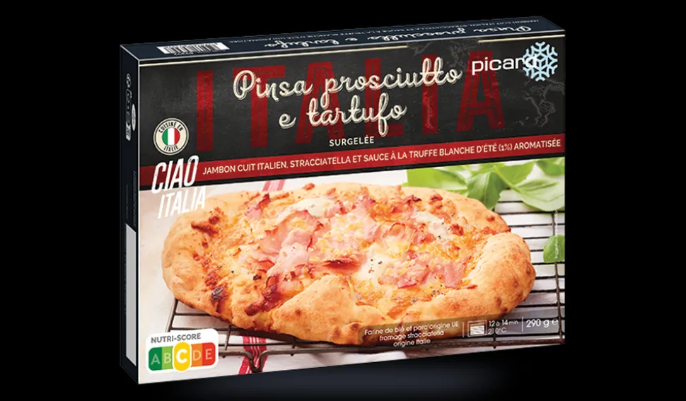 Pinsa prosciutto e tartufo