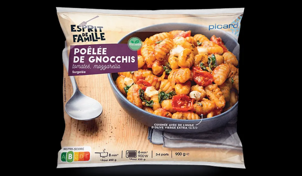 Poêlée de gnocchis, tomates, mozzarella