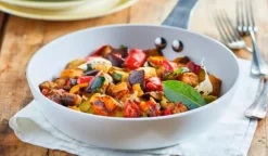 Poêlée de légumes grillés courgette, aubergine