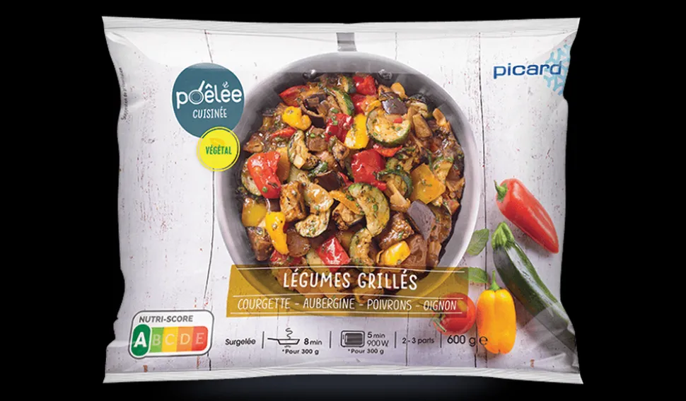 Poêlée de légumes grillés courgette, aubergine