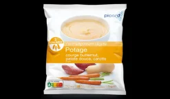 Potage courge butternut, patate douce, carotte