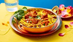 Poulet biryani riz aux raisins secs