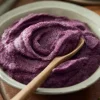 Purée carotte violette,carotte jaune, lait de coco