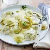 Ravioli aux cèpes sauce au parmesan