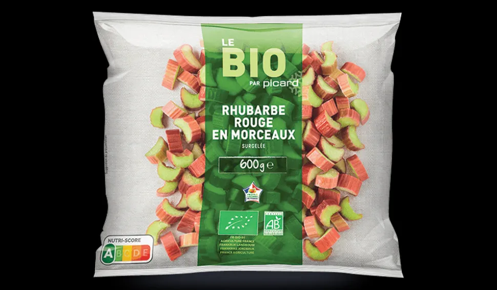 Rhubarbe rouge en morceaux bio, France