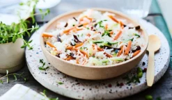 Riz basmati cuisiné aux petits légumes