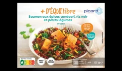 Saumon aux épices tandoori, riz noir
