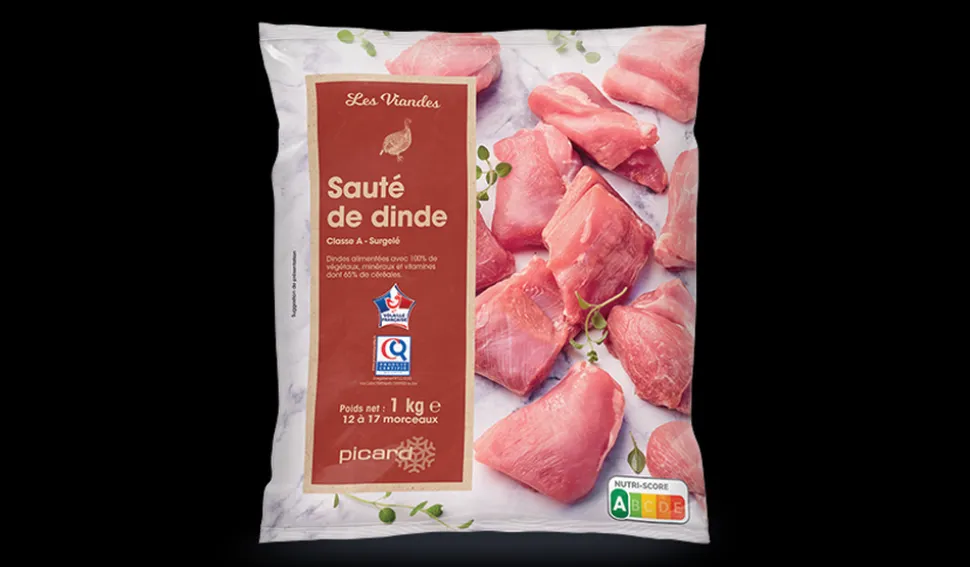 Sauté de dinde, sans os, sans peau