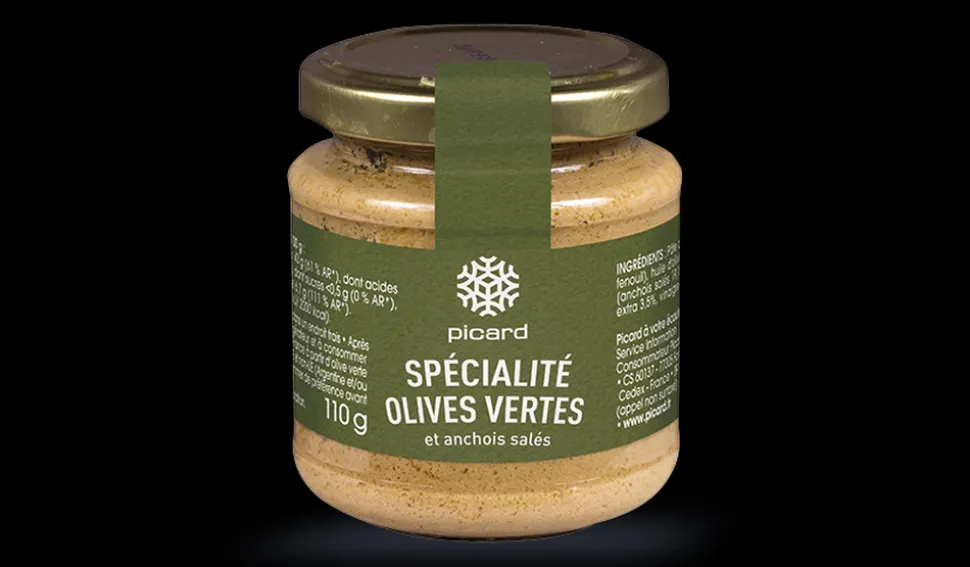 Spécialité à l'anchoïade et aux olives vertes