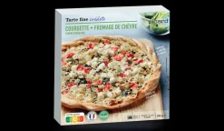 Tarte fine courgettes fromage de chèvre