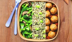 Trio de légumes champignons grillés persillés