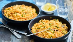 Yachae bokkeumbap, riz aux légumes, 2 parts